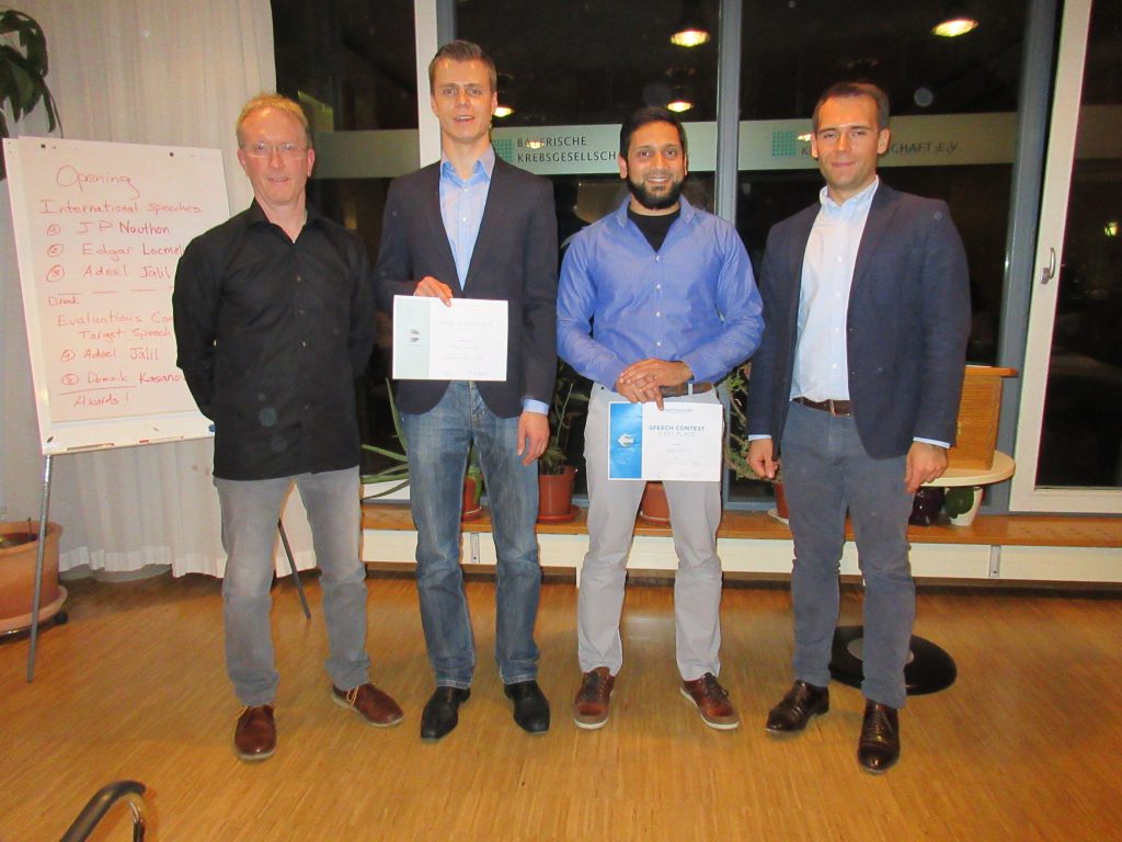 Winners Club Competition Munich Toastmasters International Speech March 2017